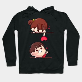 Girl hearted the boy Hoodie